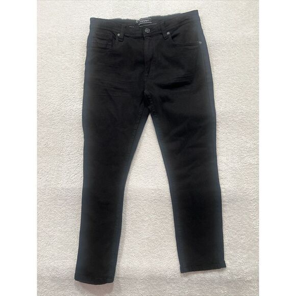 Abstract One Black Jeans‎ Mens Size 34 Straight Leg Stretch Pockets - Picture 2 of 11